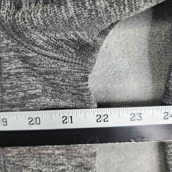 Mens Heather Gray Adidas Team Issue Pullover Sweatshirt 1/4 Zip Long Sleeve M - Picture 11 of 13